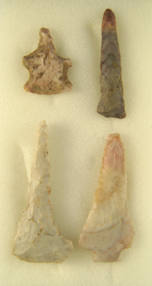 Set of four Drills, largest is 2 7/8" found in the Midwest.