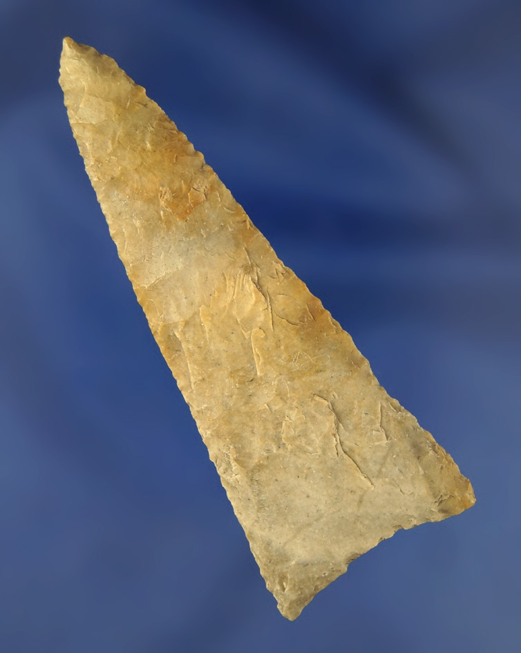 Very thin and nicely flaked 3 1/8" Darl Blade found in Texas.