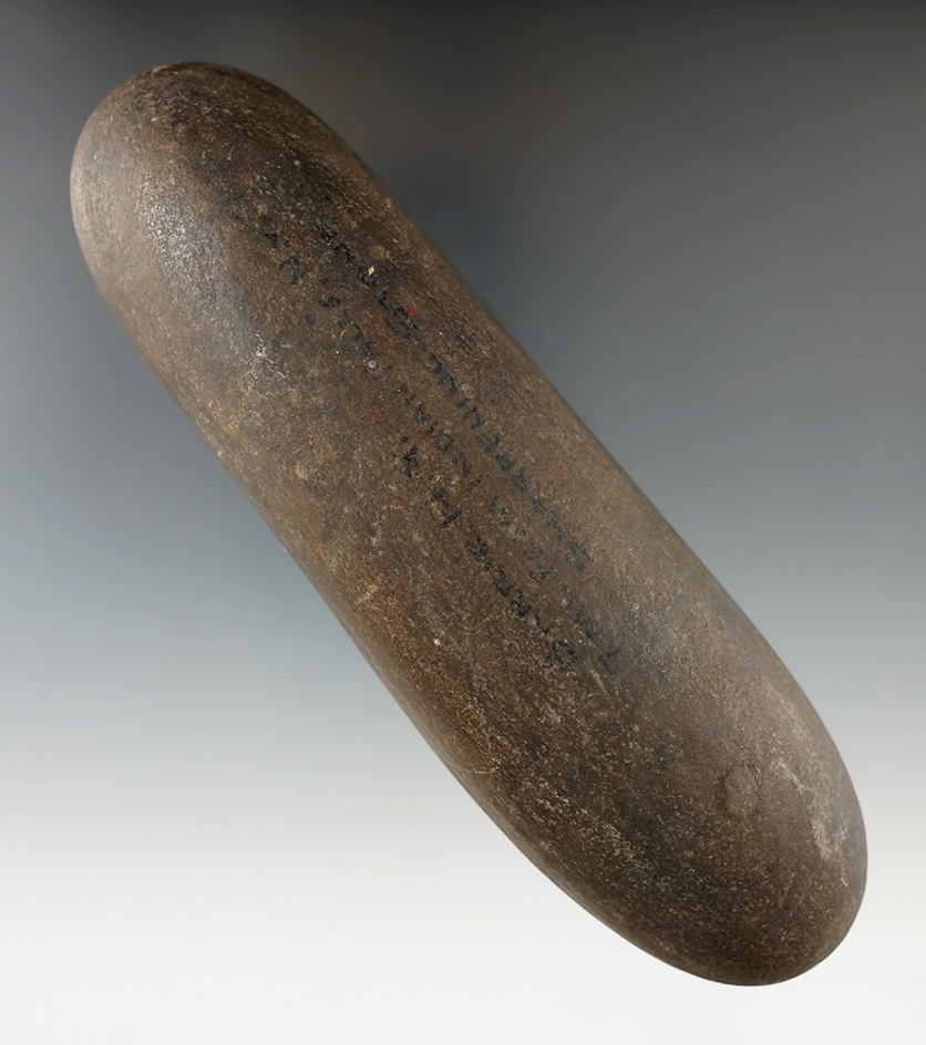 Uniquely styled 6 1/4" Leather Working Stone found in New York.