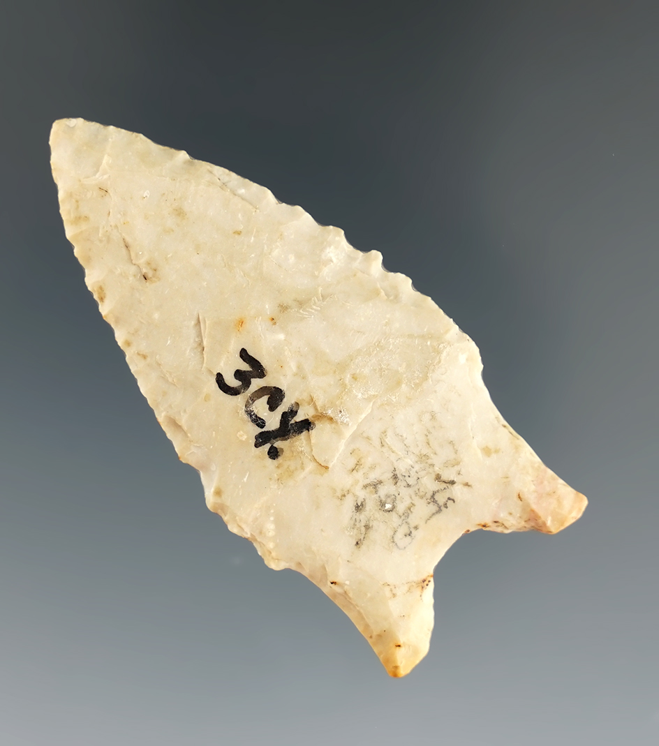 2 1/4" Dalton, Holland Variety found in Clay Co., Arkansas. Ex. Ken Partain, Johnson. Perino COA.