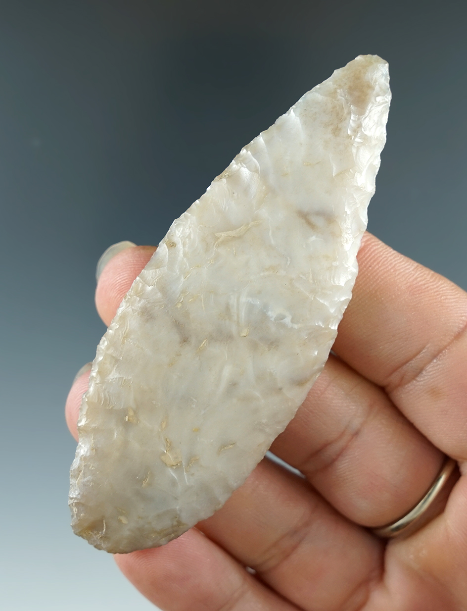 3 3/16" Cascade. Chalcedony. Gardnerville, Douglas Co., Nevada. Bennett and Stermer COAs.