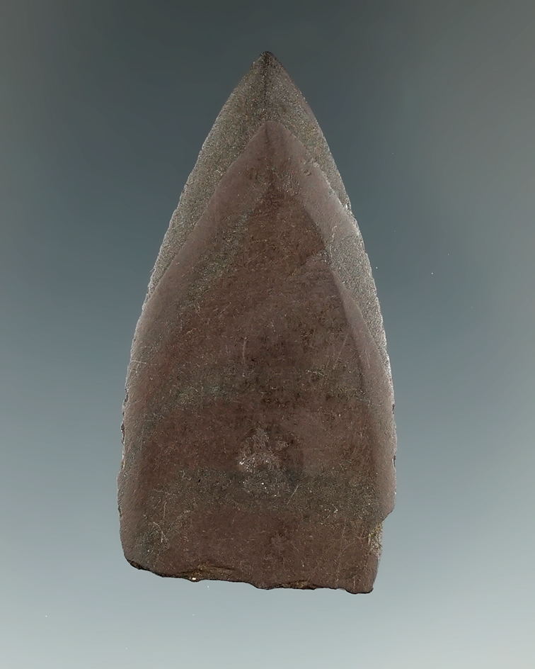 1 7/8" Slate Harpoon Tip found near Kotzebue, Alaska. Ex. Greg Perino Collection. Stermer COA.