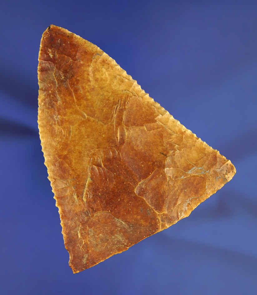 Exceptionally large and well flaked 3 13/16" Knife with a broken stem found in Florida.