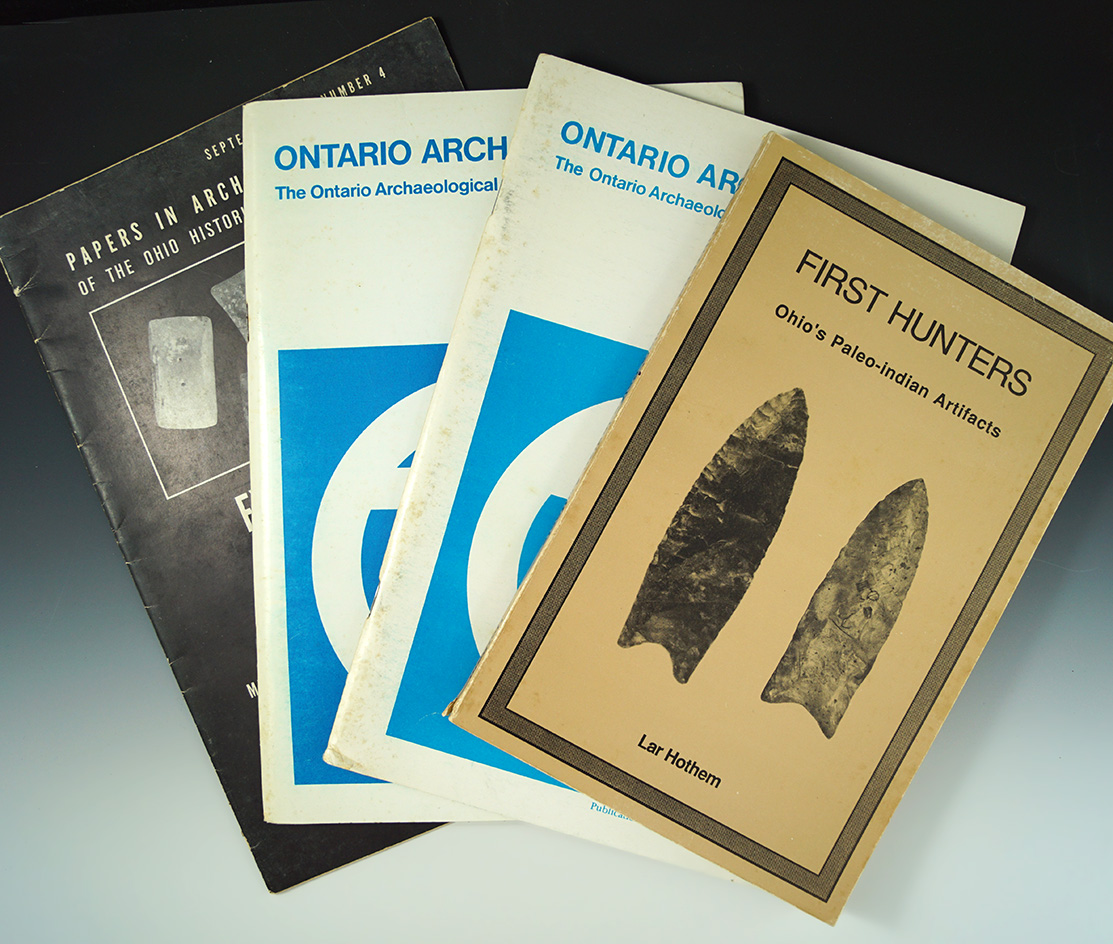 Set of 4 books: "First Hunters", "Ontario Archaeology" #37 &41, and "Papers in Archaeology …...