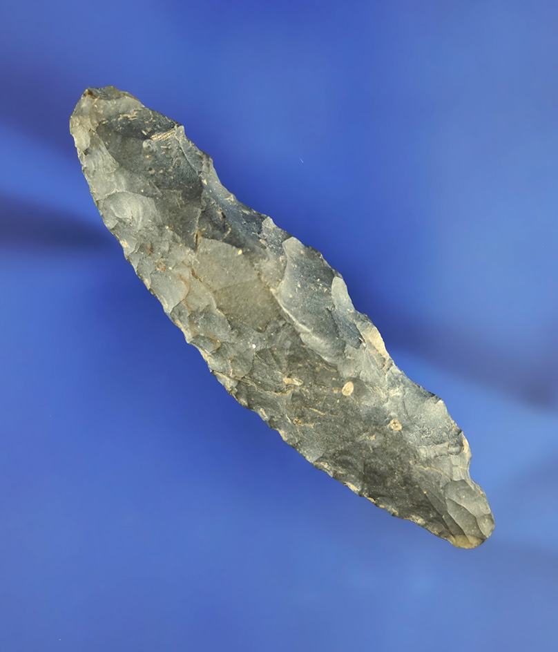 3 7/16" shaft scraper tool made from Coshocton Flint found in Wood Co.,  Ohio.