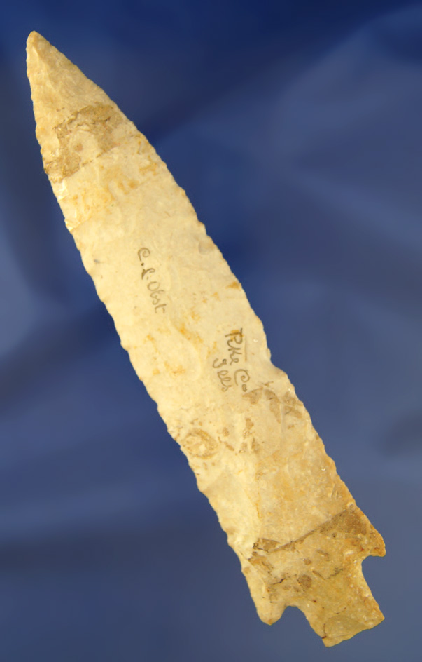 Very large 6 7/8" Etley found in Pike Co., Illinois from a very old collection.