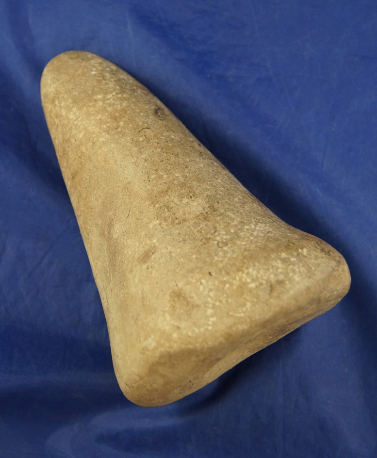 Art Gerber collection! 6" well styled and highly polished Bell Pestle with a very nice Nutting divot