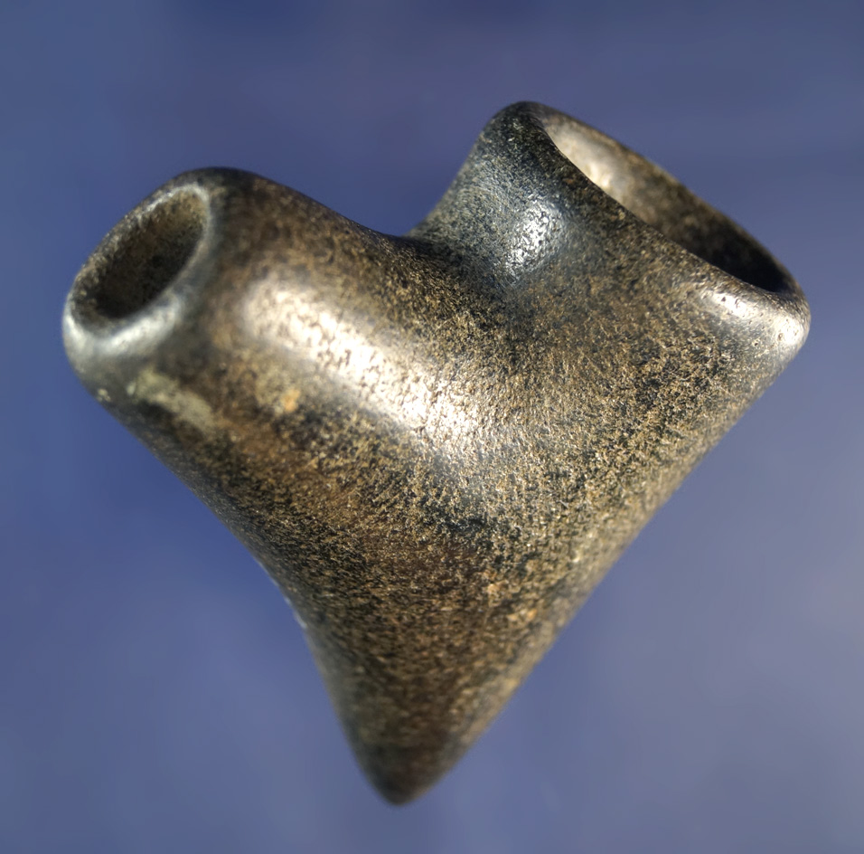 2 1/2" well styled Stone Pipe that is highly polished in excellent condition.   Davis G – 10 COA.