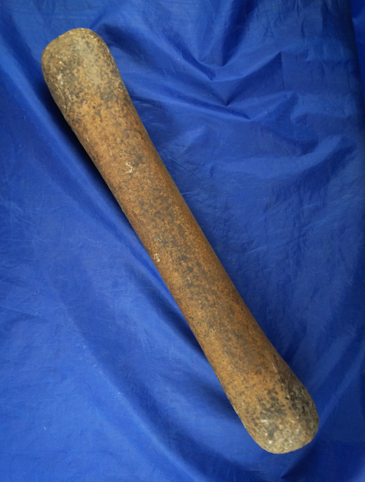 Large 13 1/2" "dog bone" style stone Pestle found in Africa.