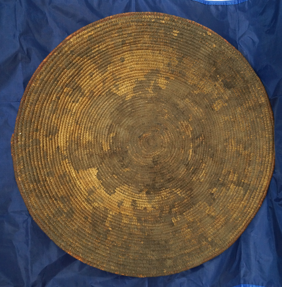 Large 16 1/2" tightly woven African tray.