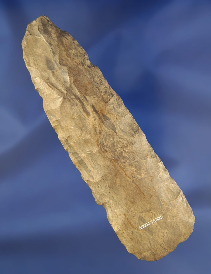 5 1/2" Dover Flint Celt with a nicely polished bit found in Tennessee.