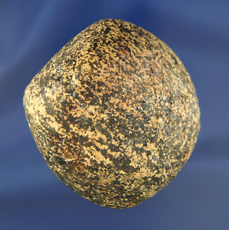 Nicely styled and polished 2 1/2" Hardstone Bannerstone preform -e Crib Mound, Spencer Co., Indiana