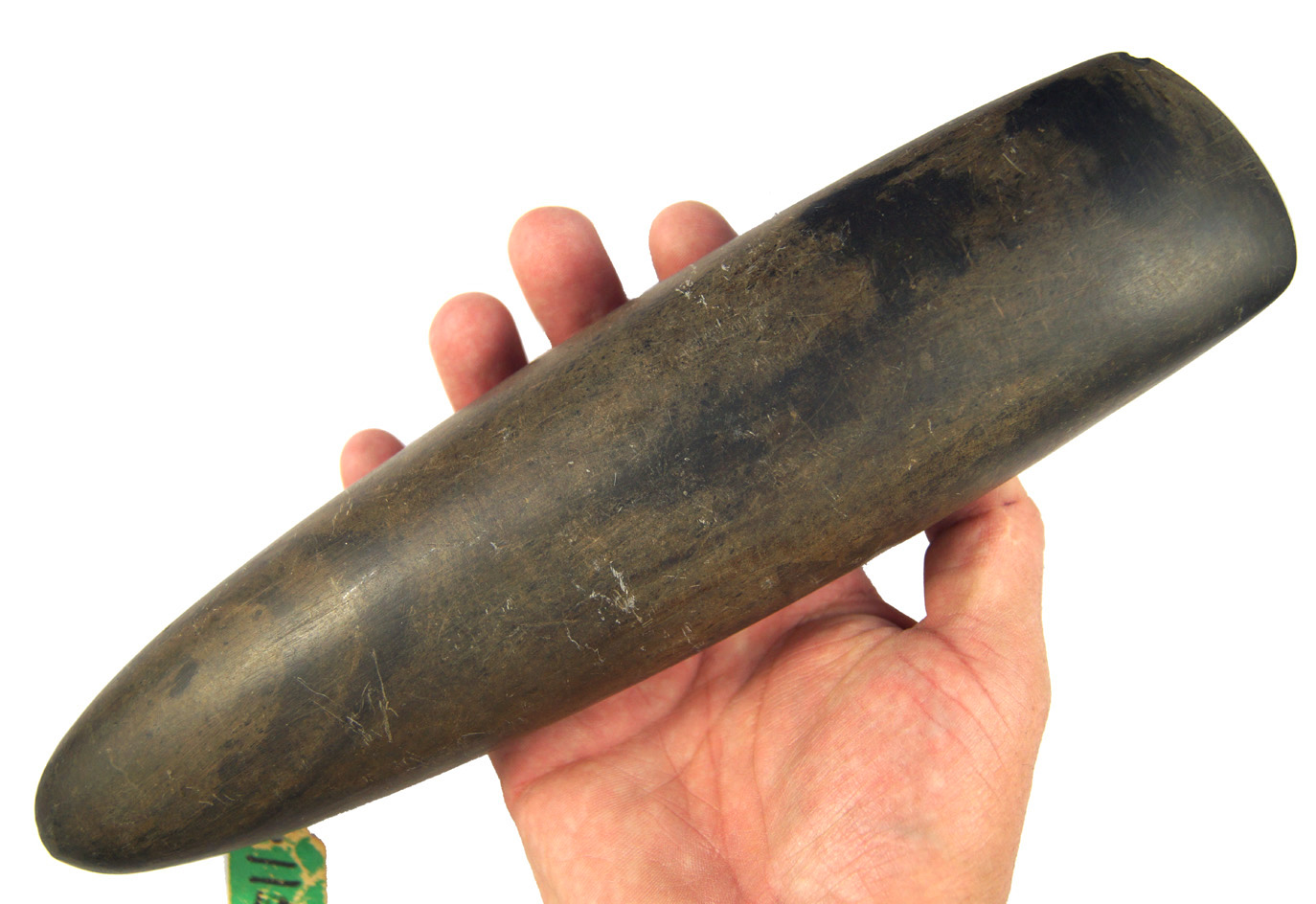 Massive size – impressive workmanship! 11 1/4" highly polished Tapered Pole Celt found in Ohio
