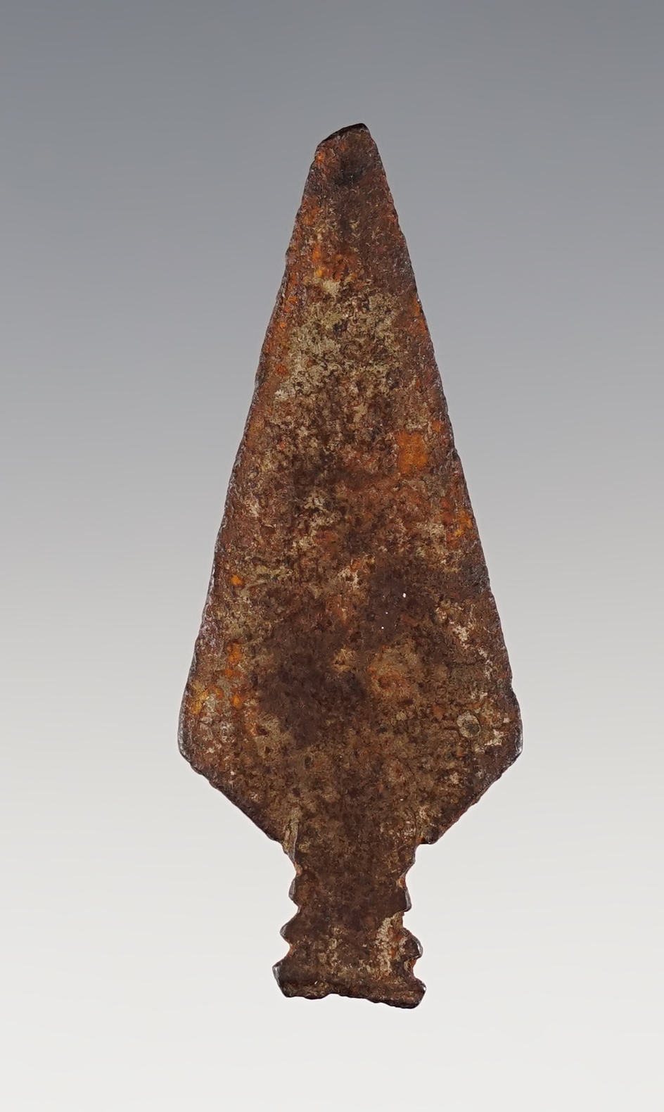 Well patinated 2" Historic Iron point found on the Southern Plains of Texas.