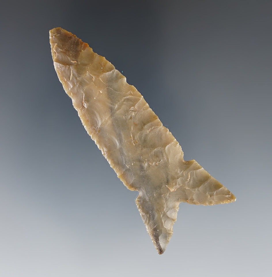 Exceptional 2 13/16" San Rafael found in Northern Arizona. Well flaked and thin.