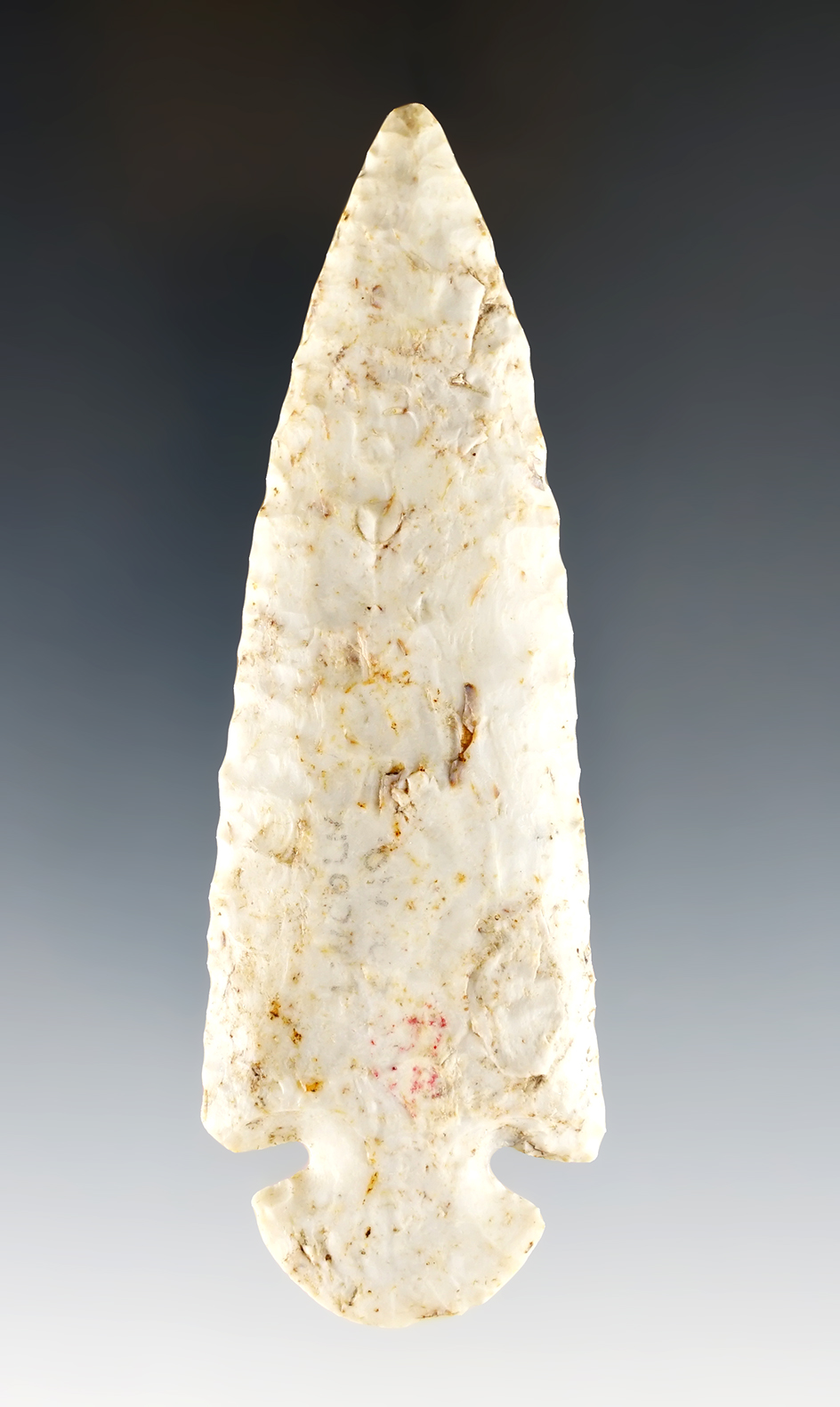 Exceptional 4 1/16" Dovetail found in Lincoln Co., Missouri. Comes with a Partain COA.