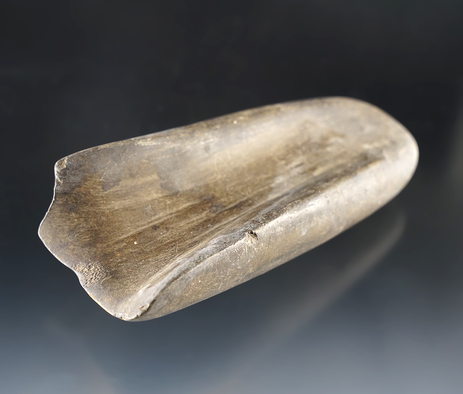 Well patinated 4 7/8" Deeply scooped Gouge found in Canoga, New York.