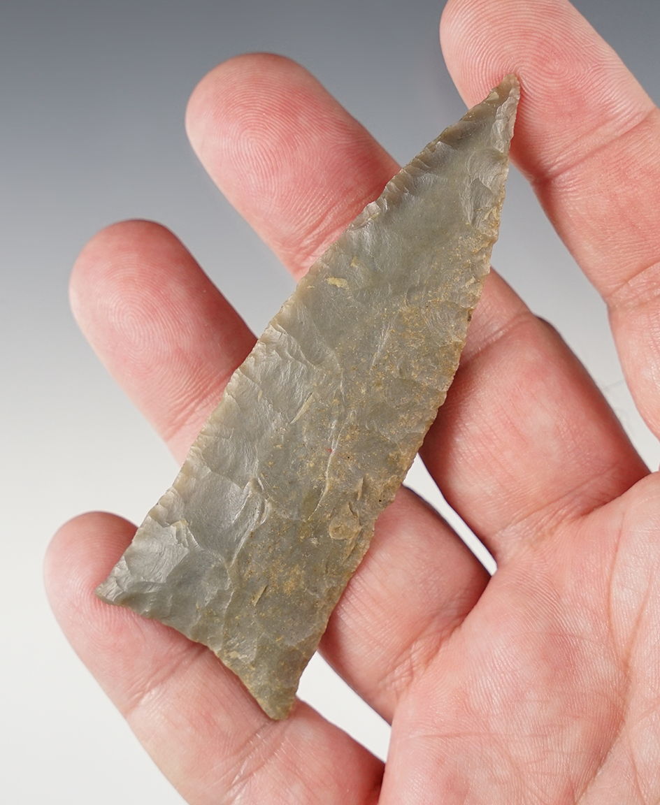 Well made 3 1/2" Copena found in Southern Tennessee. Ex. Tom Davis collection.