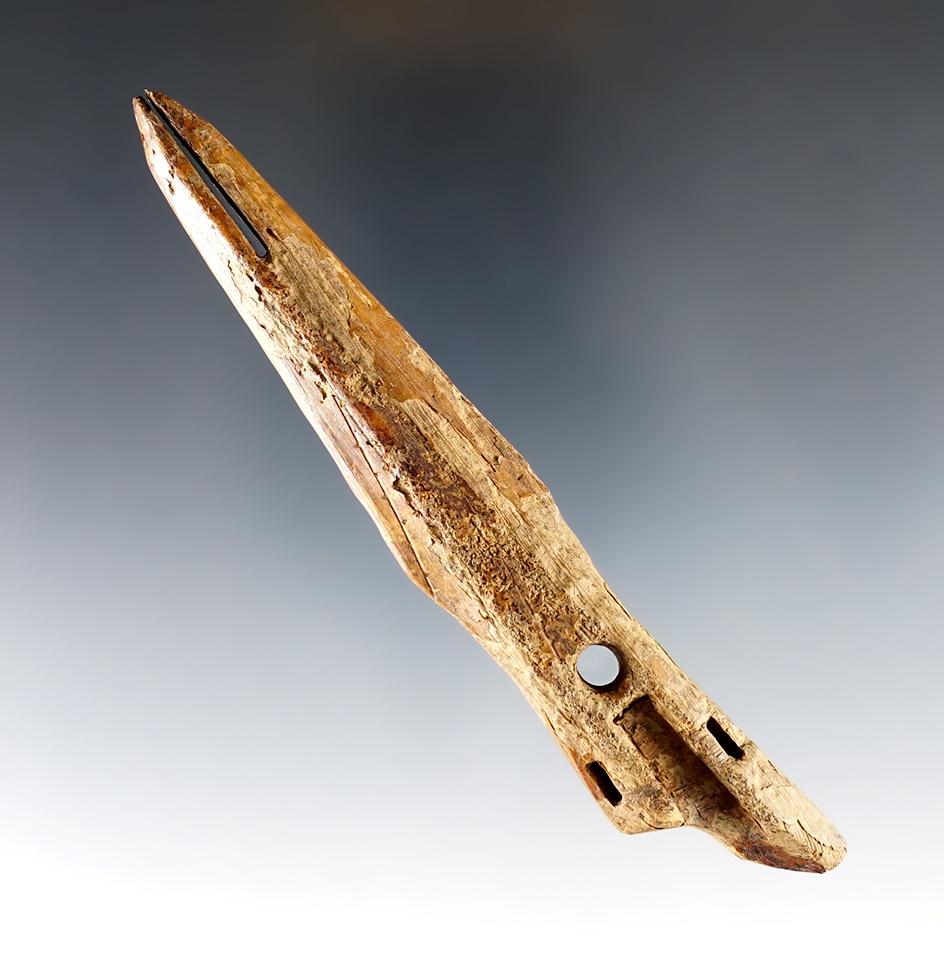 Large 4 7/8" Bone Harpoon Toggle found in Alaska.
