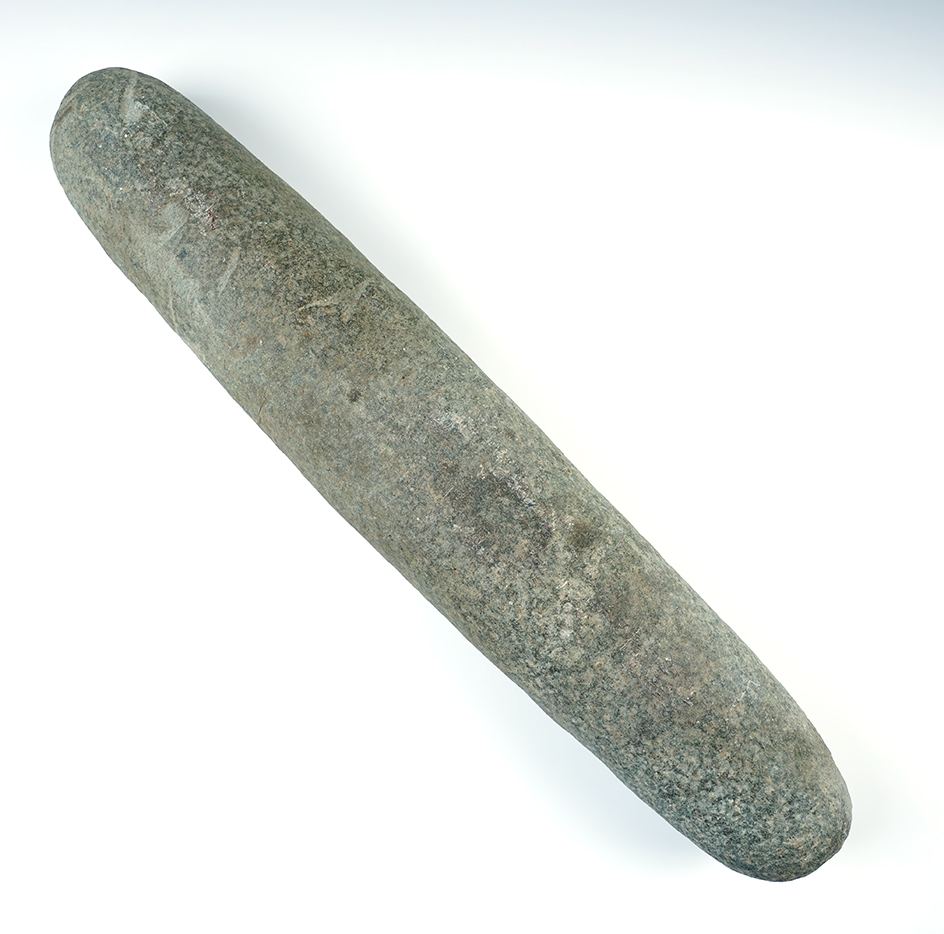 Huge! 16 3/4 Hardstone Roller Pestle found in the Eastern U.S.