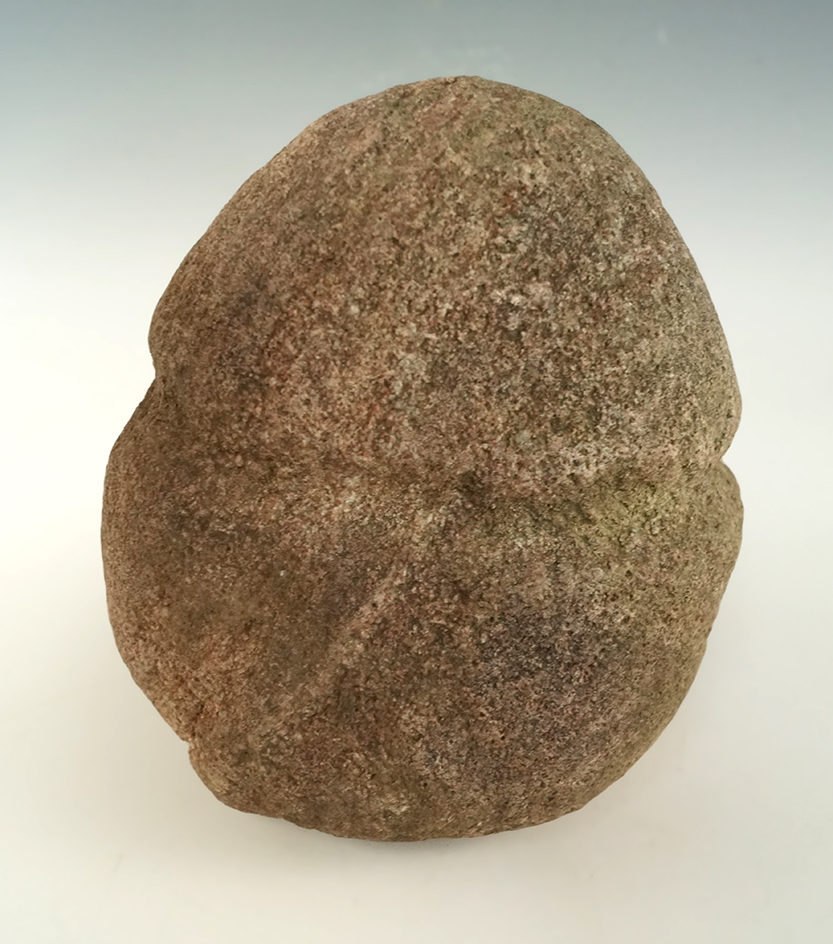 5 1/4" fully grooved stone Maul found in Dutch Neck New Jersey in very good condition.