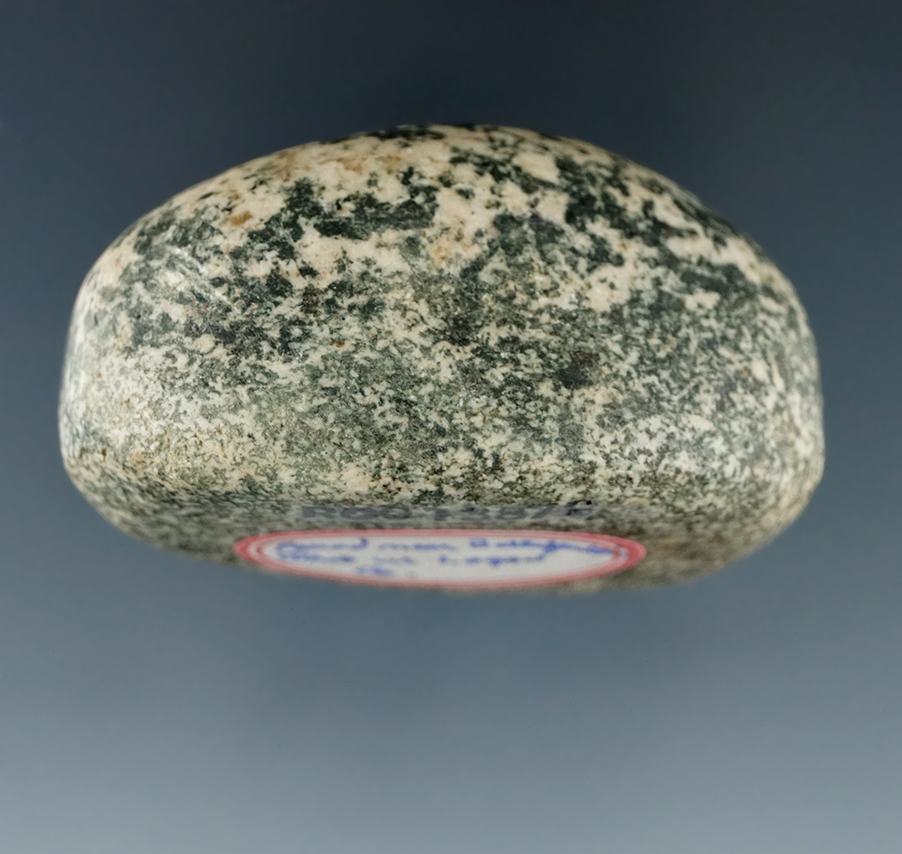 2 1/8" Adena Loafstone made from Granite, found near Bellefontaine, Logan Co., Ohio.