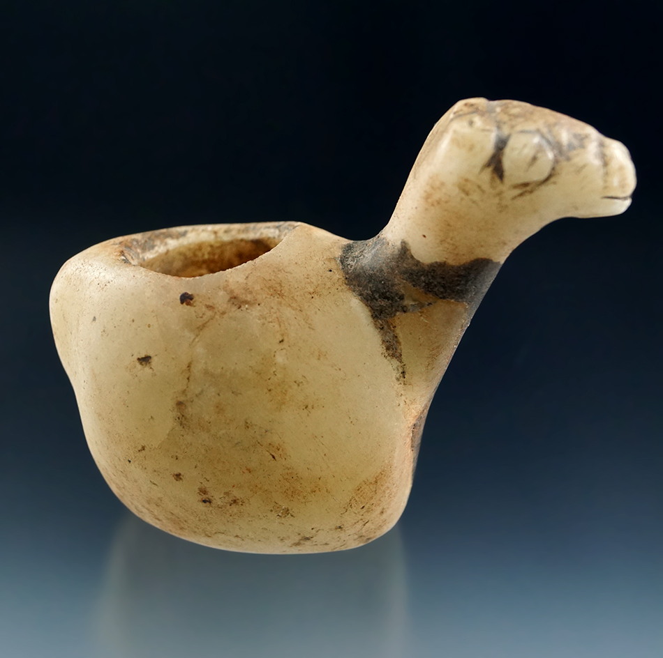 Great material and markings 2 1/4" tall llama Conopa - semi translucent material - Pisac, Peru.