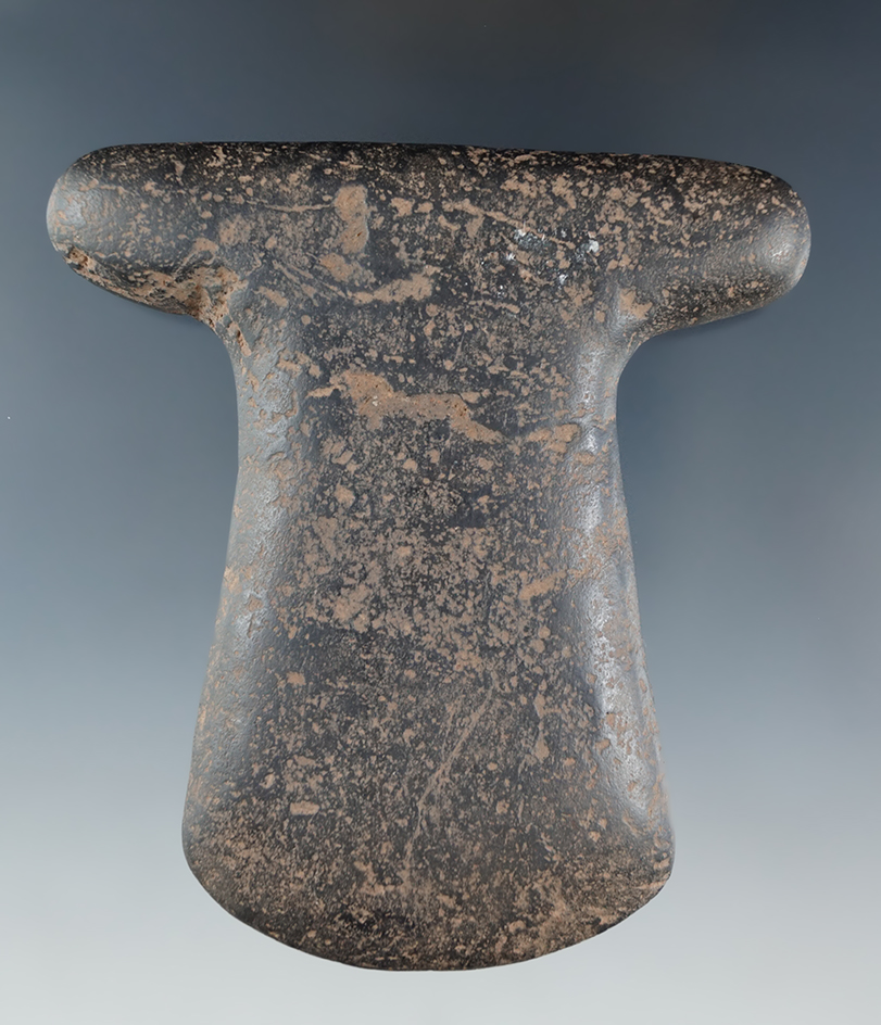 Excellent style, craftsmanship and patina on this 3 5/8" Hematite  Inca  "T" Axe found in Peru.