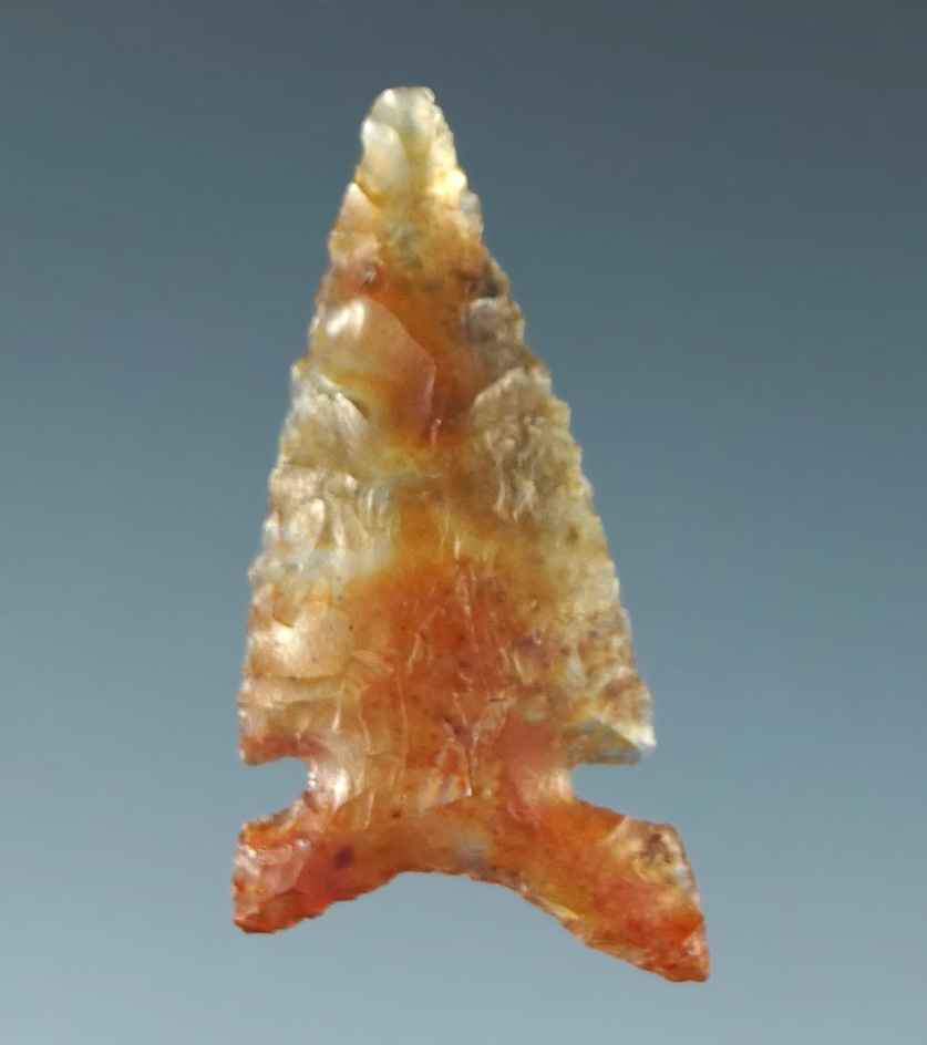 1 1/16" Desert Delta made from beautiful multi-colored highly translucent agate. California.