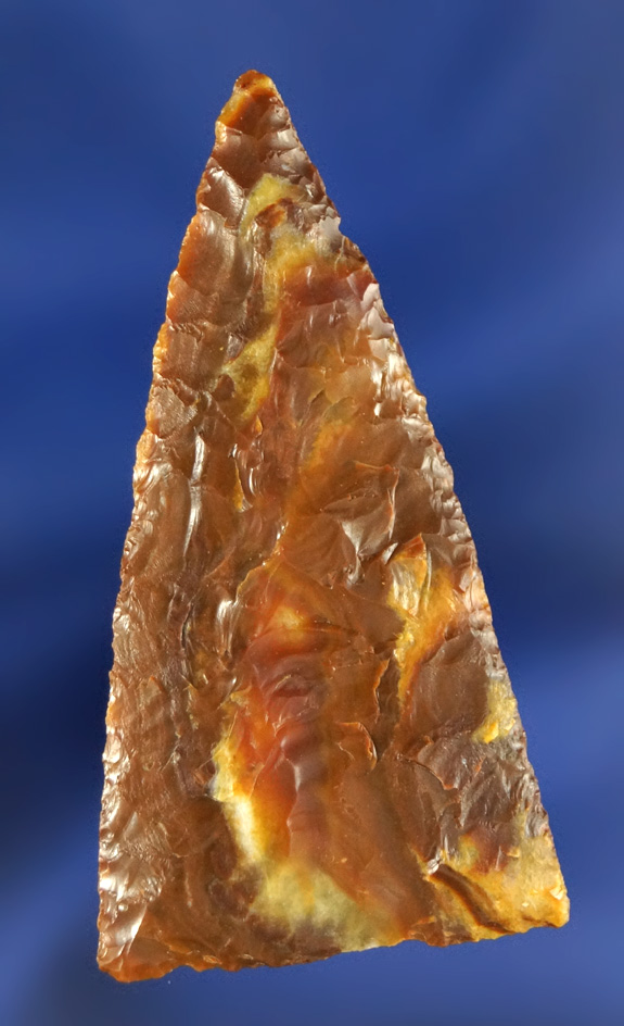 Incredible material! Excellent flaking on this 2" perfect Triangular - Agatized Wood - Washington.