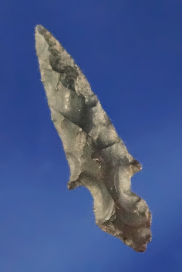 Classic styled 13/16" Klickitat with nicely pronounced ears found near the Dalles, Columbia River.