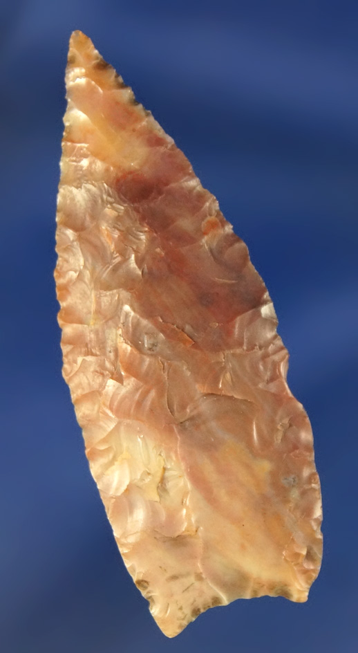 Rare and Nice!  Paleo fluted Clovis - beautiful multi-colored material - flutes on both sides