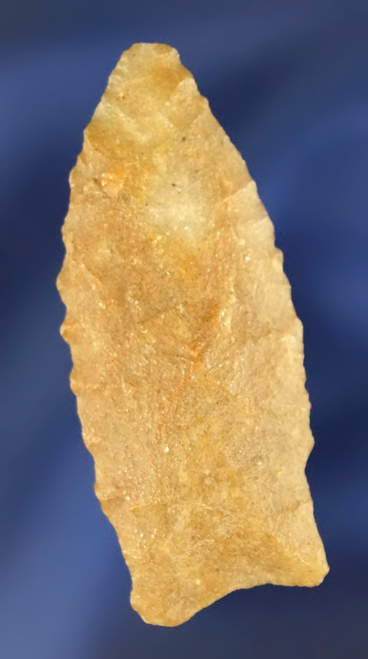 1 11/16" Stemmed Dart Point made from a well patinated courts material found in Oregon.