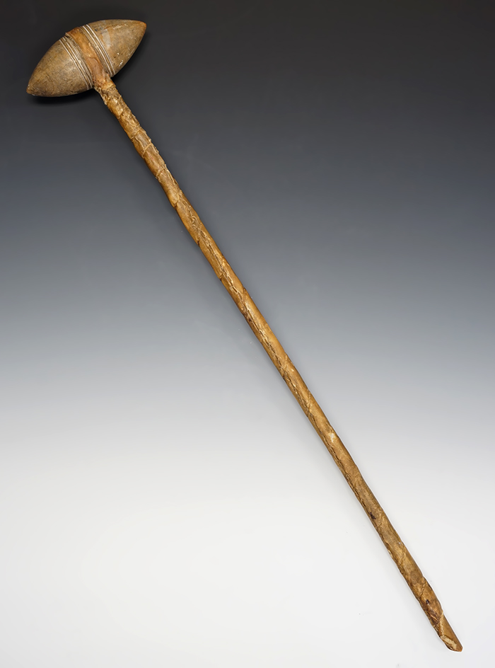 27" Historic Era Hafted Club from the Plains area. Comes with a Bennett COA.