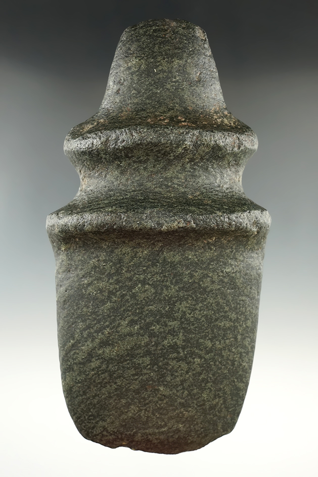 6 5/8" x 3 3/16" South Dakota Style Axe made from Diorite. Maury Meadows COA.