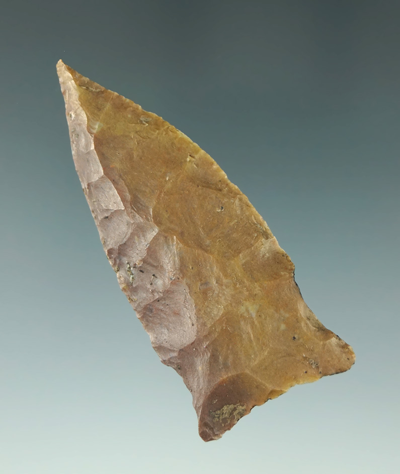 2 5/16" nicely flaked Hinds found in Arkansas. Comes with a Rogers COA.