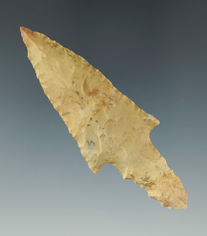 3 1/16" Long Stemmed Adena found in Stuart Co., Tennessee.