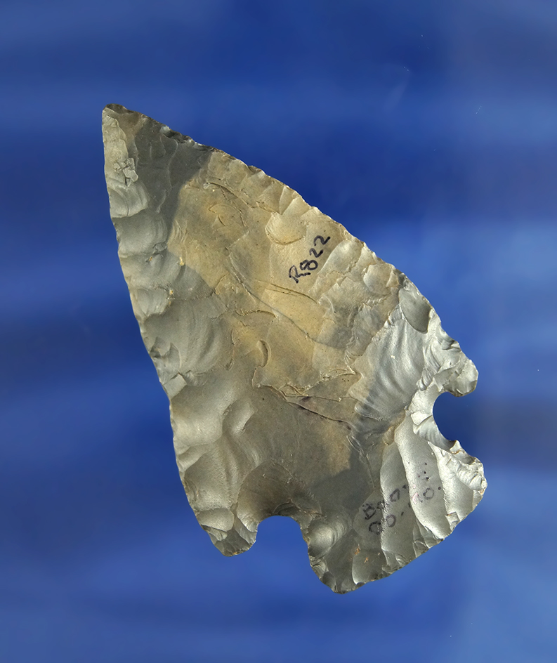 Nicely flaked 2 13/16" Cornernotch Knife found in Boone Co., Missouri.