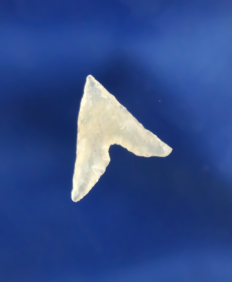 5/8" Garza point made from beautiful highly translucent Agate found in Texas. Ex. Charles Shewey