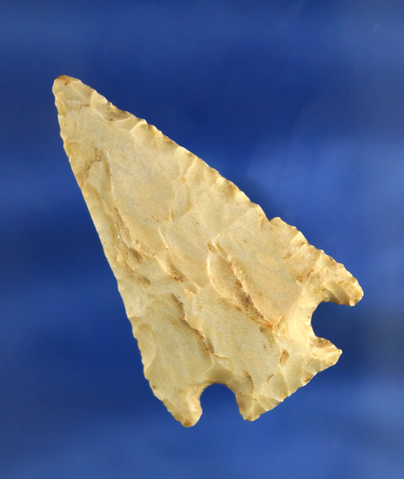 2" well flaked Cornernotch found in Logan Co., Kentucky.