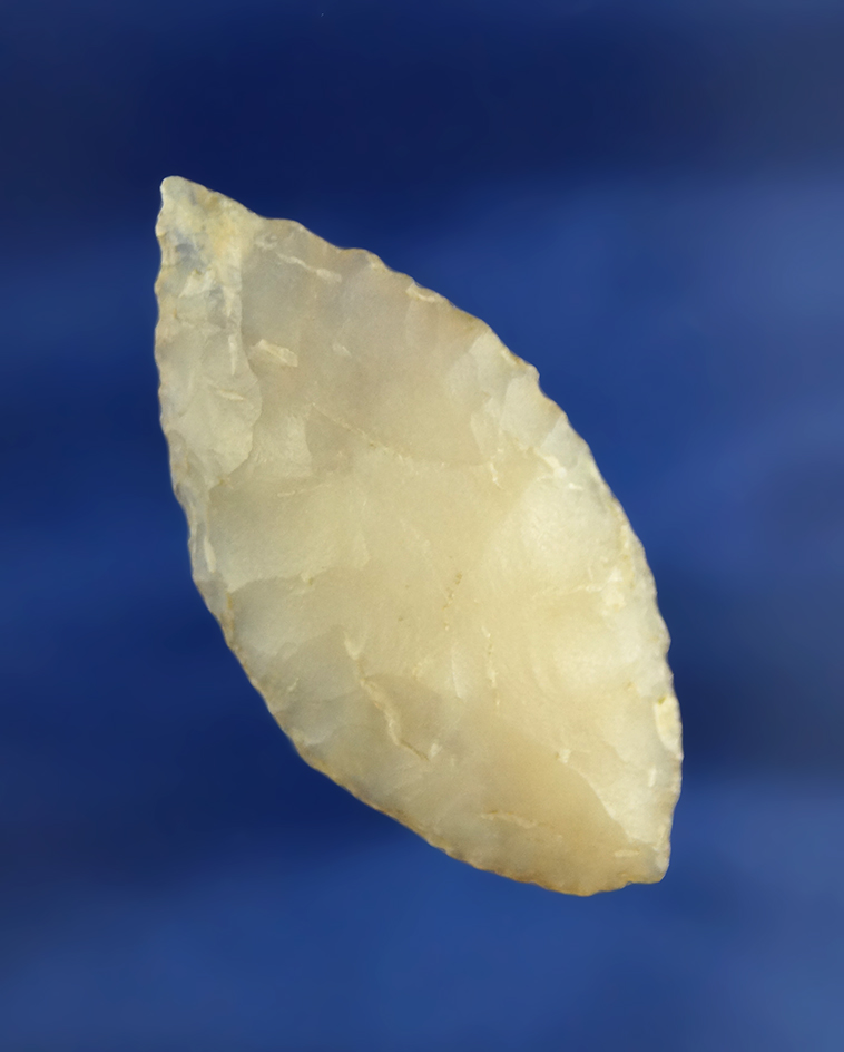 2" highly translucent Agate Leaf Blade found near the Columbia River, Washington.