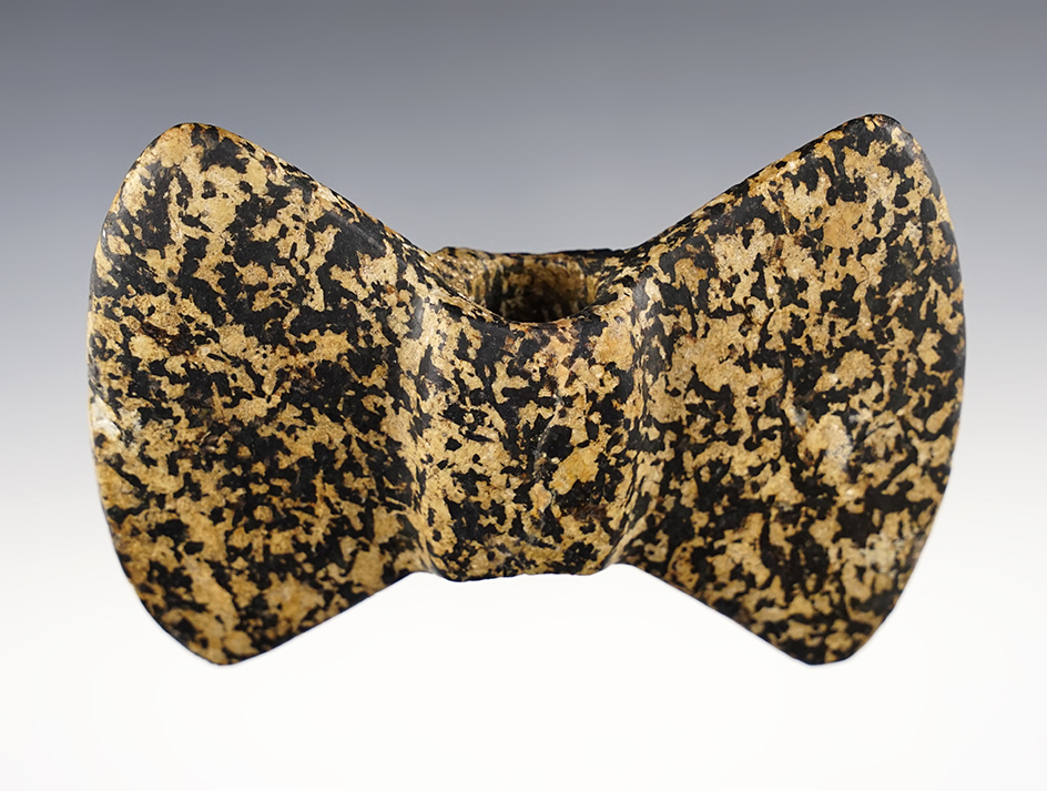 Sale highlight! 4 5/8" wide by 3 3/8" long Wisconsin Winged Bannerstone. Franklin, Indiana. COA's. 