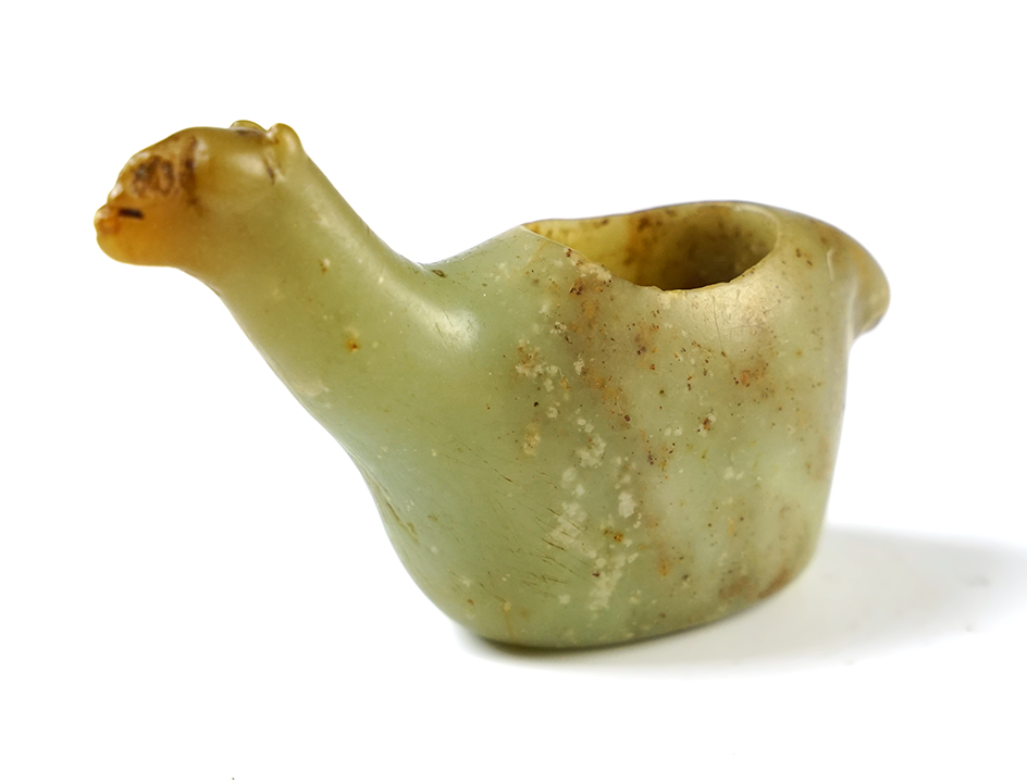 3 3/8" wide by 2" tall Llama Canopa made from beautiful translucent material. Found in Peru. 