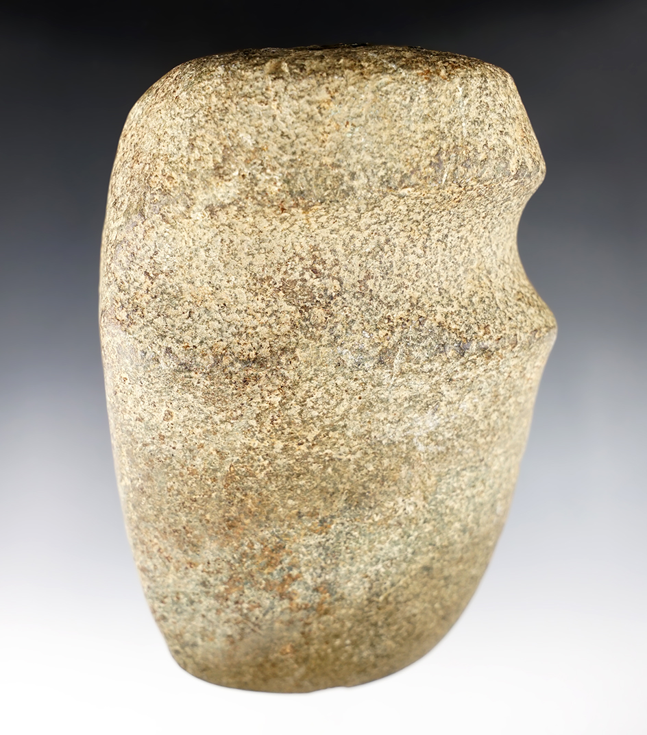 5 3/4" long 3/4 Groove Axe made from well patinated Hardstone. Found in the Ohio area. 