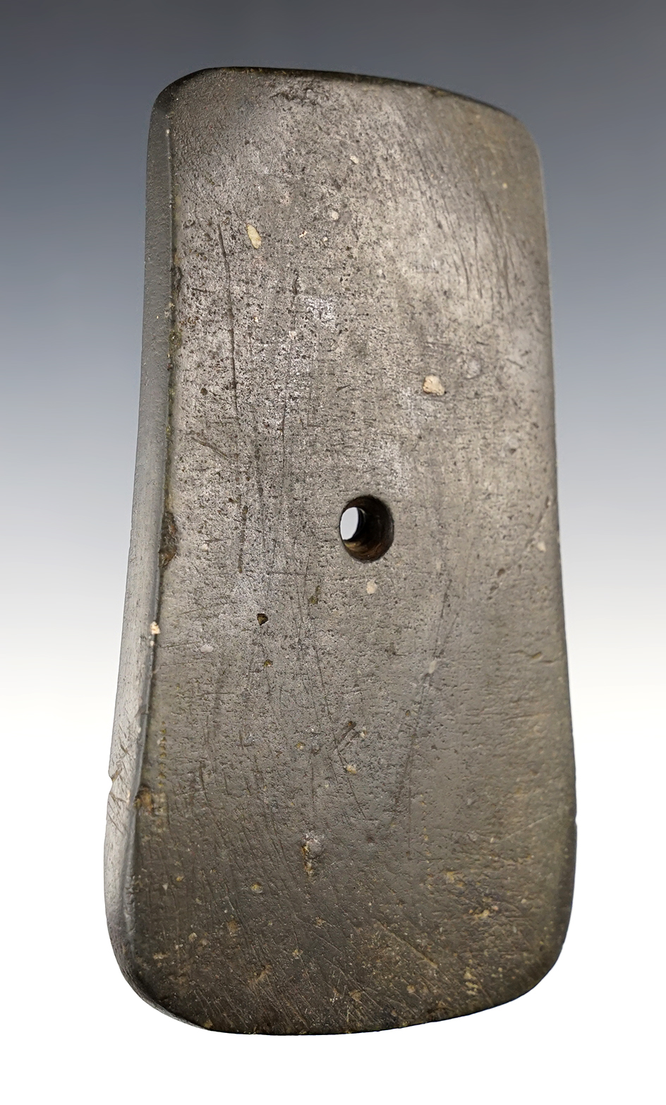 4 15/16" Pendant made from slate, found in Ohio. 