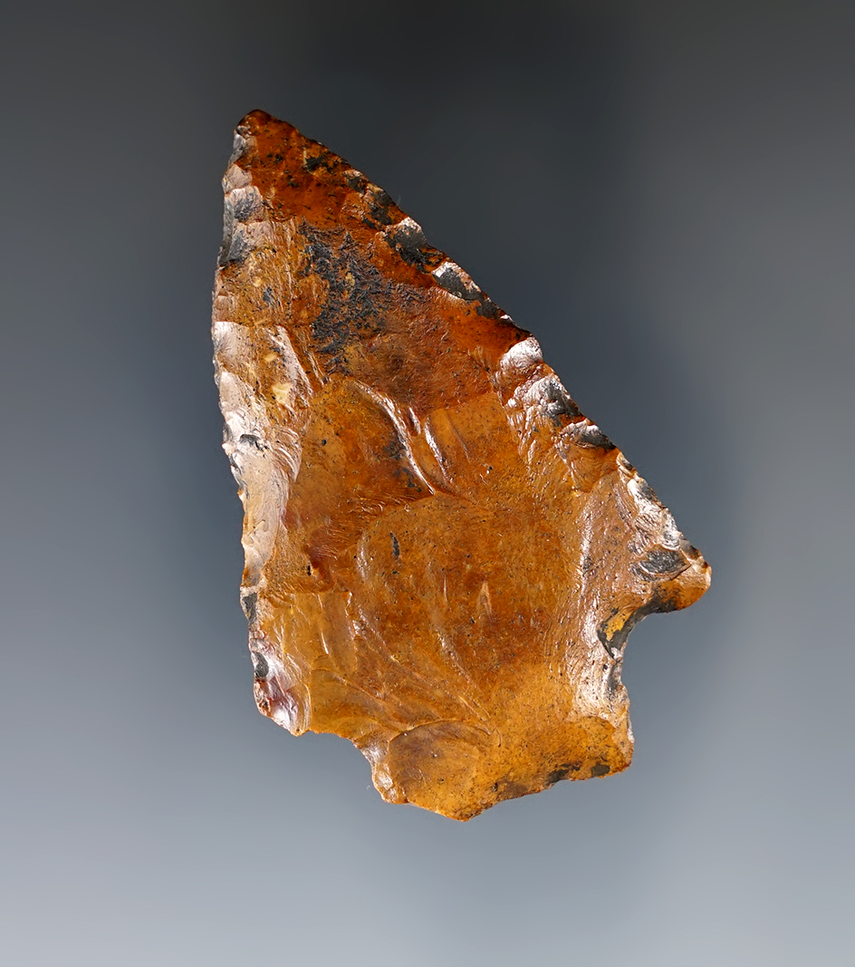 2 12" beautifully River patinated stemmed knife found in Florida.