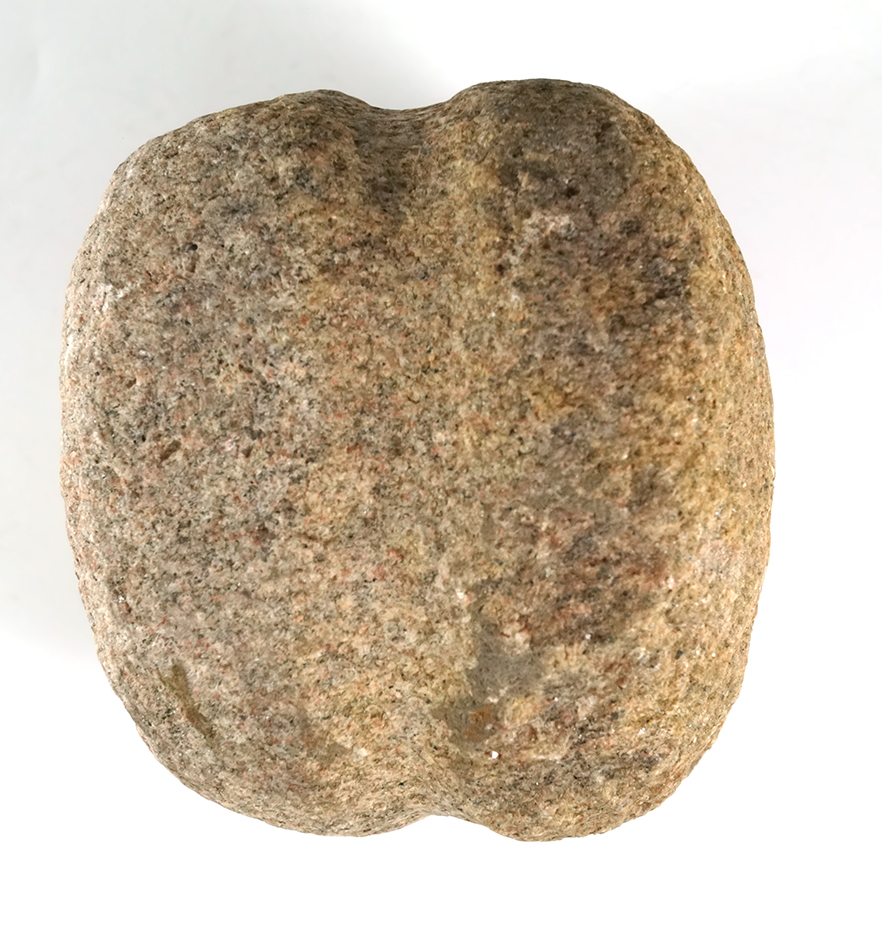 4  5/8" wide by 3 7/8" tall full grooved Quartz Maul found in Kansas