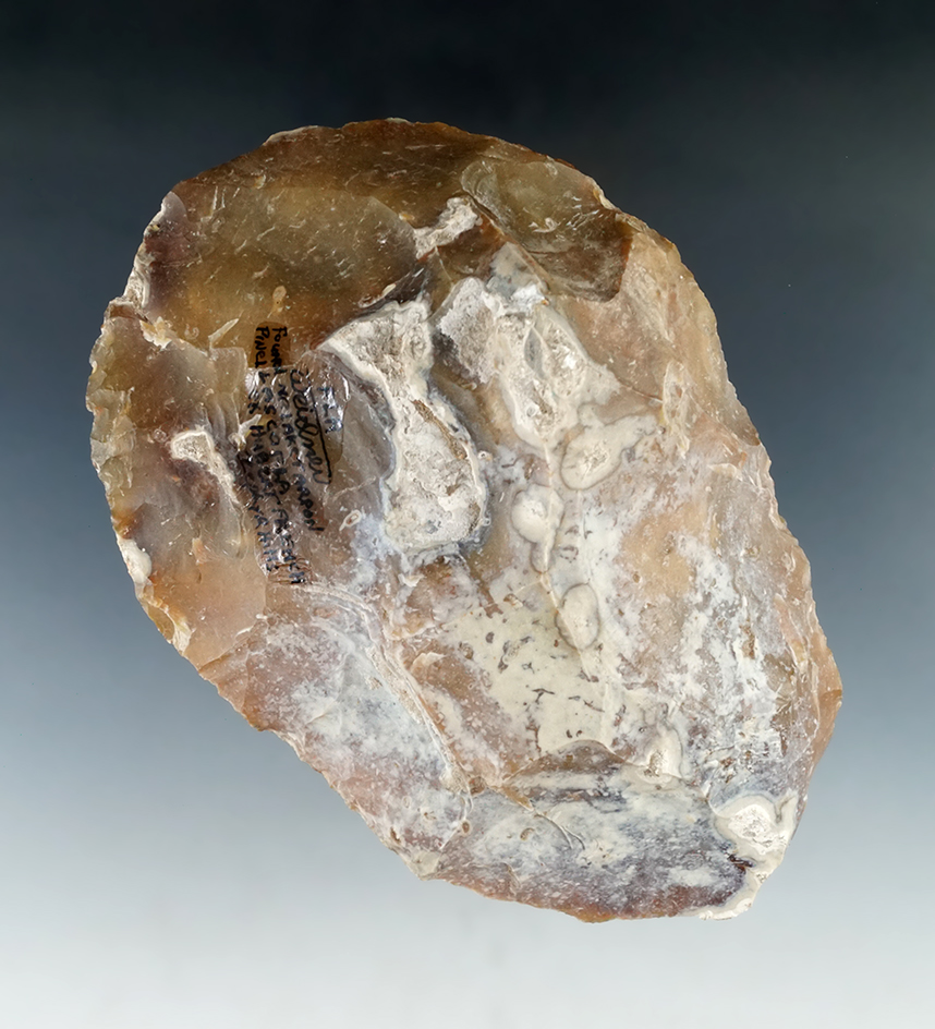 Large 5 13/16" preform or hand Axe - agatized coral found near Lake Tarpon in Pinellis Co., Florida.