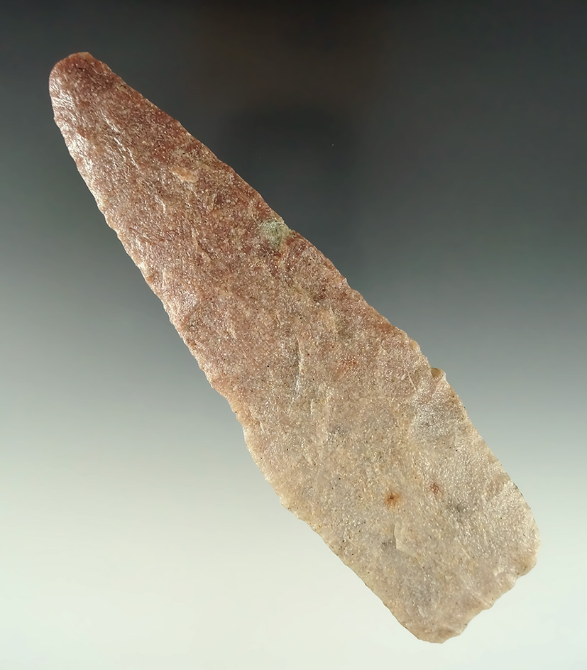 Large 5 5/8" Knife made from Quartzite. Found on the Hampton Ranch in the 1960's.