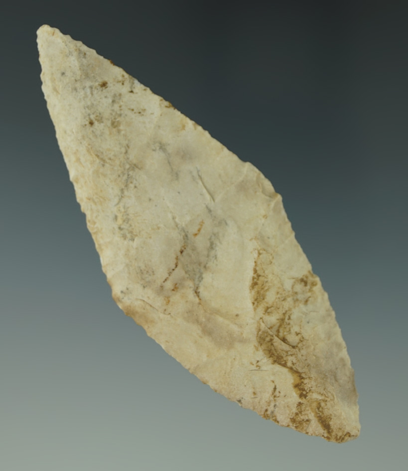 3 3/4" Harahey Four Beveled Knife found in the Kansas Area.